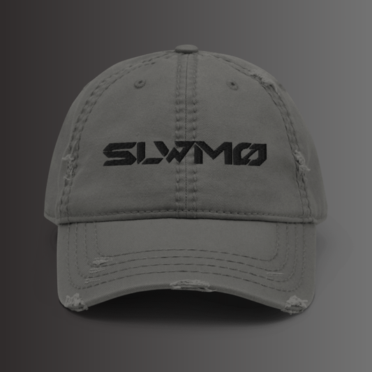 SLWMO Distressed Dad Hat (Black Thread)