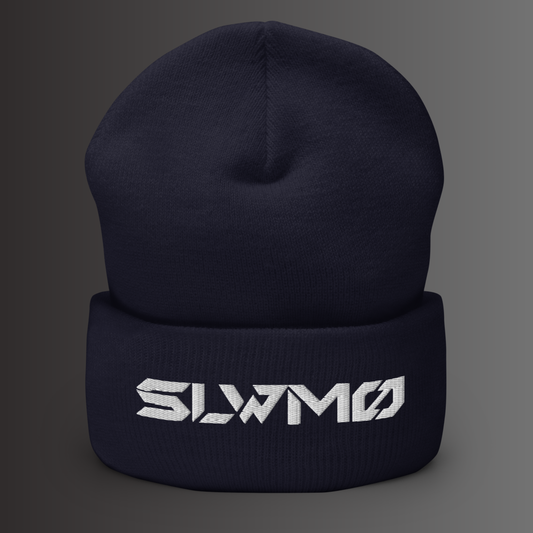 SLWMO Logo Cuffed Beanie (White Thread)