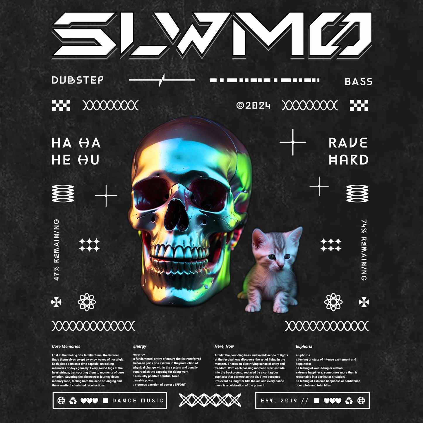 SLWMO Rave Hard Tee - Heavyweight Vintage Edition
